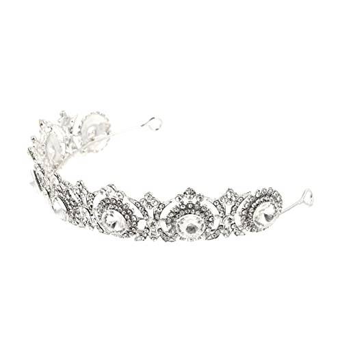 LOORGVEL Brautkrone Funkelnden Strasssteinen Vintage Tiara für Damen Haarschmuck Accessoire für Hochzeit Abschlussball und Festliche Anlässe Leicht und Langlebig von LOORGVEL