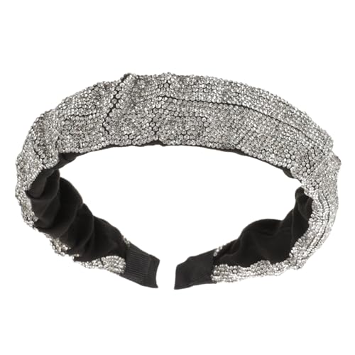 LOORGVEL Breites Strass Haarband Damen Glitzerndes Stirnband mit Hochwertigem Material Modisches Haarschmuck für Party und Elegant und Langlebig für Alltag und Festliche Anlässe von LOORGVEL