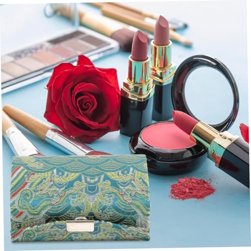 LOORGVEL Chinesisches Lippenstift etui mit Traditionellem Design Leichter Lippenstifthalter für Damen Tragbarer Makeup Organizer Eleganter Lippenstiftbehälter für Reise und Alltag von LOORGVEL