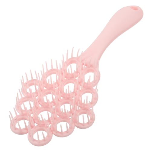 LOORGVEL Detangling Kopfhaut Kamm Massagebürste für Frauen und Mädchen Widerstandsfähiger Styling Kamm Schmerzfreies Entwirren Langlebig und Schonend für Empfindliche Kopfhaut Tragbar Rosa von LOORGVEL