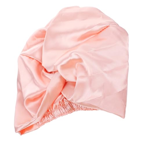 LOORGVEL Doppellagige Schlafhaube aus Imitationsseide Verstellbare Haarmütze mit Elastischem Schützt Locken Zöpfe und Langes Haar Atmungsaktiv Komfortabel für Damen und Herren Pflegt Haare von LOORGVEL