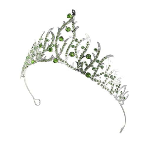 LOORGVEL Elegante Damen Krone aus Langlebigem Metall mit Funkelnden Strasssteinen Einzigartiges Farbschema Stabile Verarbeitung Edles Design für Braut Geburtstag Party und Prinzessinnen von LOORGVEL