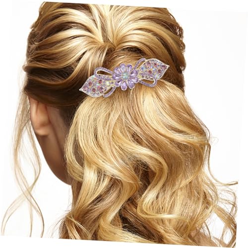 LOORGVEL Elegante Haarklammer mit Funkelnden Strasssteinen Metall kristall Haarclip Frühling Robuster Damen Haarschmuck für Hochzeit Party Alltag Modische Friseuraccessoires von LOORGVEL