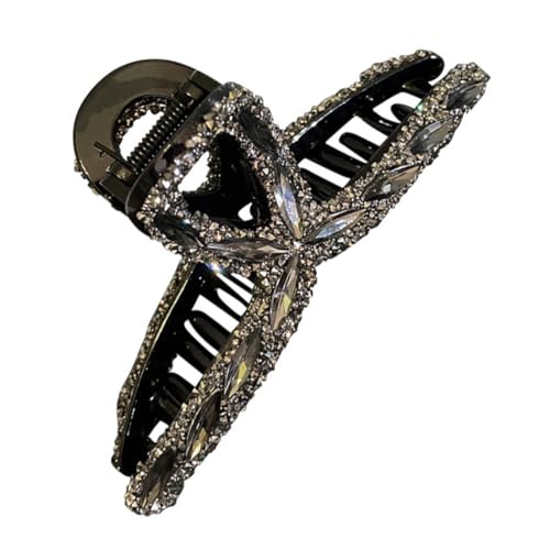 LOORGVEL Elegante Haarklammer mit Strass Acryl Haarkralle für Frauen und Mädchen Modisches Haar accessoire Langlebig und Sicher Vielseitig für Alltag Party und Geschenk Geeignet von LOORGVEL