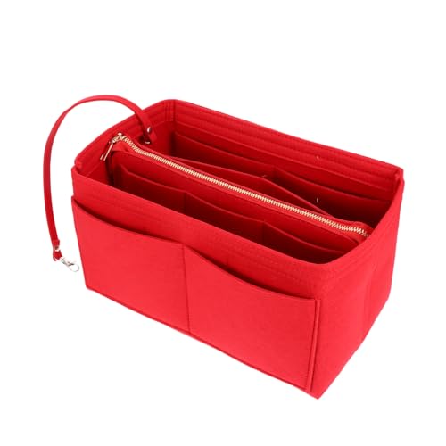 LOORGVEL Faltbare Filz Kosmetiktasche mit Großem Stauraum Multifunktionale Reise Beauty Organizer für Damen Tragbar und Strapazierfähig für Reisen Fitnessstudio Camping und Alltag von LOORGVEL