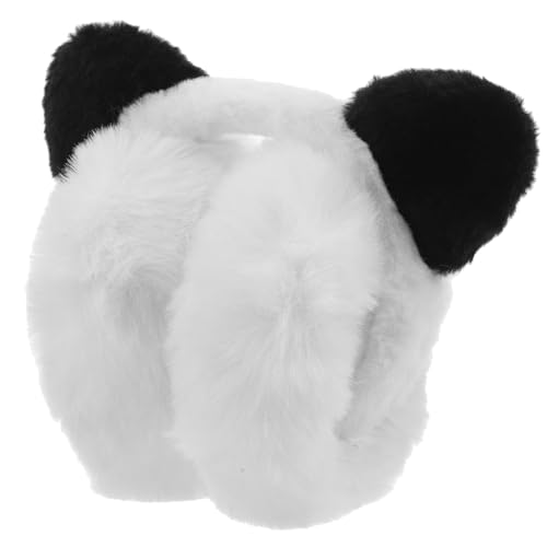 LOORGVEL Faltbare Plüsch Ohrenschützer für Warm und Stylisch Accessoire mit Niedlichem Panda Design für Winteraktivitäten und Outdoor Tragbar und Leicht Verstaut von LOORGVEL