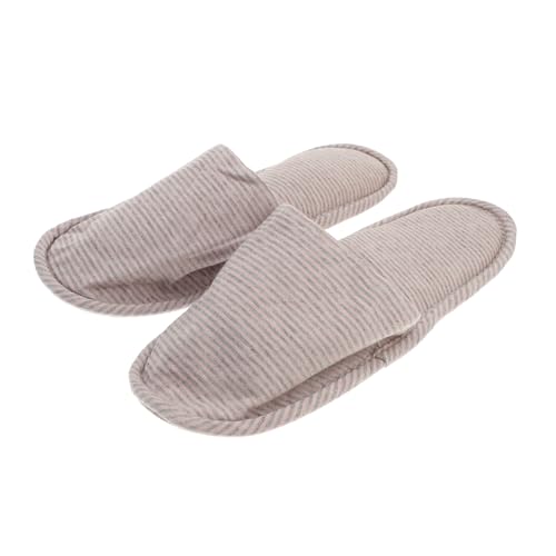 LOORGVEL Faltbare Reisehausschuhe Leicht Atmungsaktiv Tragbar mit Weichem Baumwollstoff für Damen Herren Geeignet für Flugzeug Hotel Spa mit Praktischem Aufbewahrungsbeutel in Hellrosa von LOORGVEL