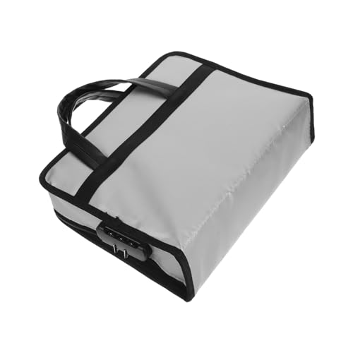 LOORGVEL Feuerfeste Handakte Business Aktenmappe aus Fiberglas Robuster Dokumententasche für Reise und Büro Kompakter Organizer für Geschäftsreisen und Meetings Tragbar und Langlebig von LOORGVEL