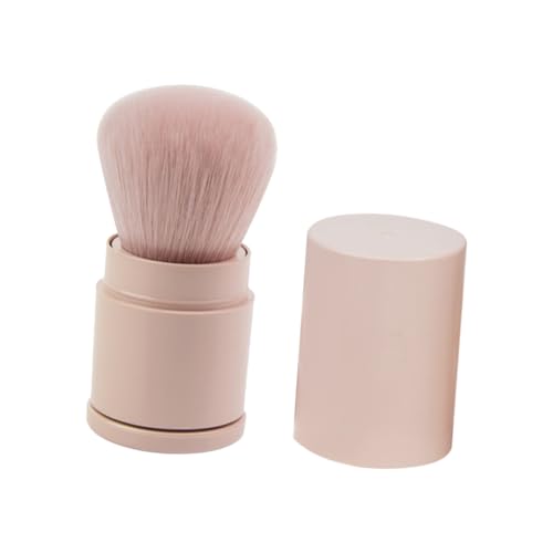 LOORGVEL Fluffy Puderpinsel Makeup Beauty Brush für Frauen und Mädchen Weicher Rougepinsel für Natürliches Verblenden Kompakter Leichter Make Up Pinsel für Foundation und Lose Puder von LOORGVEL