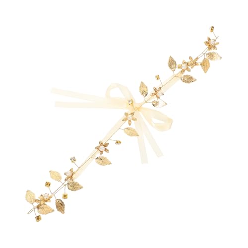 LOORGVEL Frauen Hochzeit Design Zubehör Mädchen Tiara Kranz Braut Kristall Bänder Stirnband Haar Blätter Krone LOORGVEL Frauen Hochzeit Design Zubehör Mädchen Tiara Kranz Braut Kristall Bänder Stirnband Haar Blätter Krone von LOORGVEL