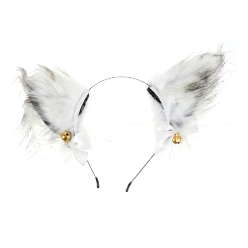 LOORGVEL Fuchs Ohr Haarreif Plüsch Stirnband Cosplay Kopf Zubehör Party Festivals Halloween Foto Requisit Anlässe Haarband Accessoires von LOORGVEL