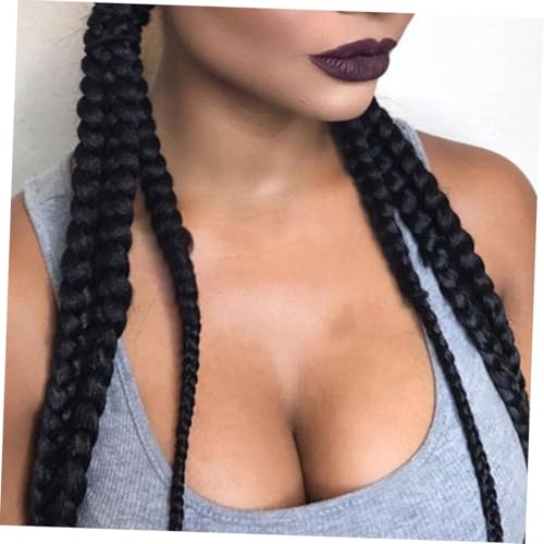 LOORGVEL Geflochtene Ponytail Extension Hochtemperaturbeständig Elastisches Haarteil Für Frauen Mädchen Stilvolle Zopfverlängerung Für Alltag Festliche Anlässe von LOORGVEL