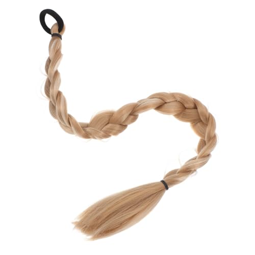 LOORGVEL Geflochtene Ponytail Extension mit Haargummi Synthetisches Kunsthaar Wiederverwendbar Sicher und Weich Natürlich Wirkender für Frauen und Mädchen für Alltag und Partys von LOORGVEL