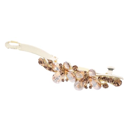 LOORGVEL Glitzernde Strass Haarspange Damen Frühling Haarclip Elegant Filigranes Motiv Für Dünnes Und Dickes Haar Charmanter Haarschmuck Für Alltag Und Festliche Anlässe von LOORGVEL
