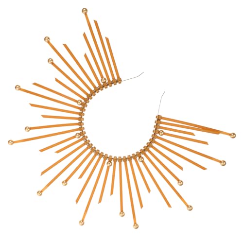 LOORGVEL Goldener Vintage Haarreif mit Heiligenschein Design Leichtes Party Haaraccessoire für Damen für Halloween Cosplay Festliche Anlässe und Fotorequisiten von LOORGVEL