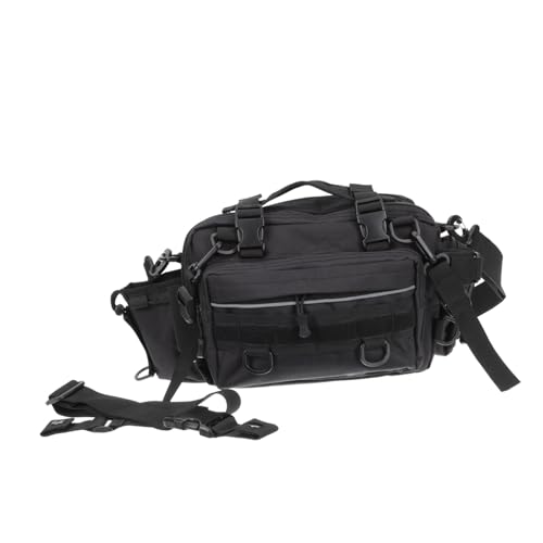 LOORGVEL Große Angeltasche aus Oxford Multifunktionale Outdoor Schultertasche mit Mehreren Taschen zur Aufbewahrung von Angelzubehör Leicht und Geräumig für Angelfans von LOORGVEL