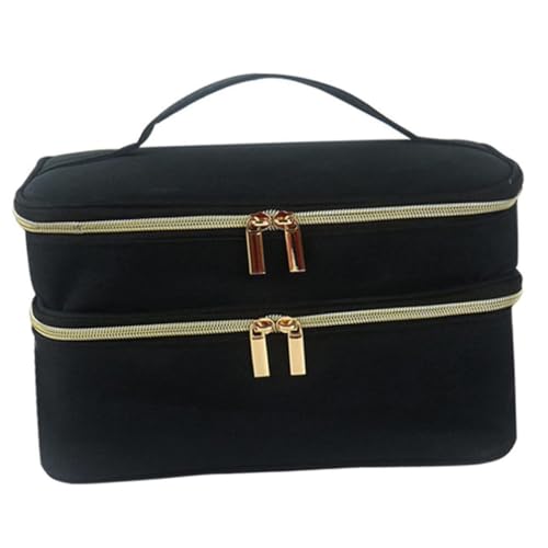 LOORGVEL Große Kosmetiktasche Damen Tragbar Multifunktional Aufbewahrungsbox Make Up Organizer Robust Langlebig Geeignet für Reisen und Alltag mit Viel Stauraum von LOORGVEL