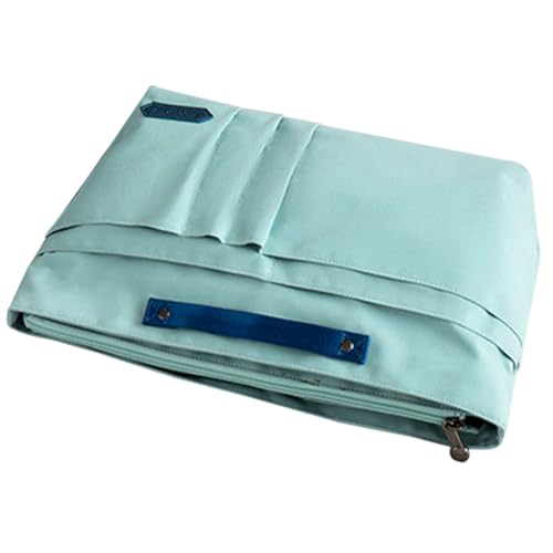 LOORGVEL Große Kosmetiktasche mit Tragegriff Leichter Polyester Reise Organizer für Make up und Toilettenartikel Kratzfest Geräumig und Tragbar für Damen Unterwegs von LOORGVEL