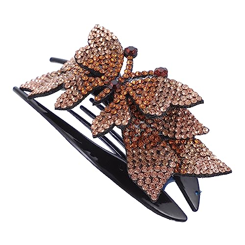 LOORGVEL Großer Eleganter Haarklammer mit Funkelnden Strasssteinen Modischer Enten Schnabel Clip für Damen Robustes Haaraccessoire für Stilvolle Frisuren bei Hochzeiten und Besonderen von LOORGVEL
