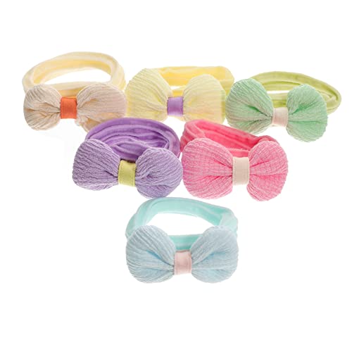 LOORGVEL Haargummis für Mädchen 6 Stück Elastische Haarringe mit Schleife Haarschmuck für Babys und Kleinkinder Gummiband und Stoff für Partys und Alltagsoutfits LOORGVEL Haargummis für Mädchen 6 Stück Elastische Haarringe mit Schleife Haarschmuck für Babys und Kleinkinder Gummiband und Stoff für Partys und Alltagsoutfits von LOORGVEL
