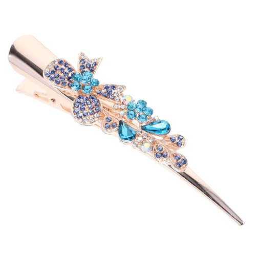 LOORGVEL Alligator Haarspange Für Frauen Große Haarnadel Mit Strasssteinen Vintage Haarschmuck Für Dickes Und Dünnes Haar Stilvolles Haar Accessoire Für Hochzeiten Und Partys von LOORGVEL