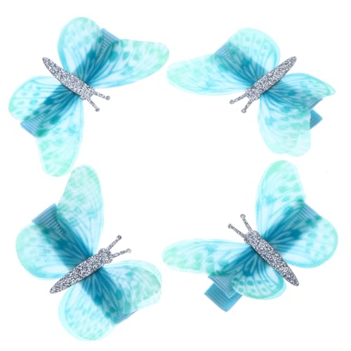 LOORGVEL Haarklammern Teilig Schmetterling Haarspangen Dünne Leichte Haaraccessoires für Mädchen Prinzessin Party Fotografie Eleganter Haarschmuck von LOORGVEL