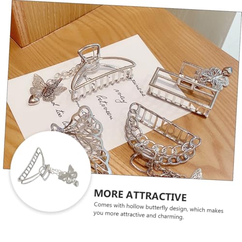 LOORGVEL Haarspange Damen Metall Haarkralle Elegant Hollow out Design Komfortabel für Party Alltag Hochzeit Schmetterling Klammer Stilvoll und Stabil von LOORGVEL