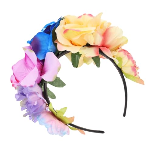 LOORGVEL Halloween Party Haarreif in Gelb Dekorativer Blumen Haarschmuck für Damen Leicht und Komfortabel für Kostüme und Festlichkeiten von LOORGVEL