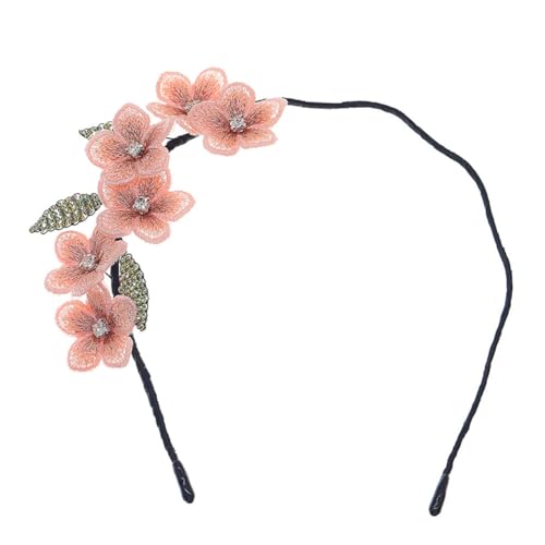 LOORGVEL Handgefertigtes Besticktes Blumen haarband Damen Eleganter Kopfschmuck mit Dreidimensionalen Perlen Leichtes und Langlebiges Stoffdesign für Hochzeiten Partys und Besondere von LOORGVEL