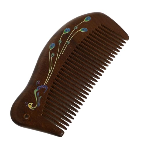 LOORGVEL Handgemachter Sandelholz Massagekamm Holz Entspannender Kopfhautkamm für Männer Frauen zur Kopfmassage und Haarschonung Langlebiger Natürlicher Holzkamm mit Beruhigender Wirkung von LOORGVEL