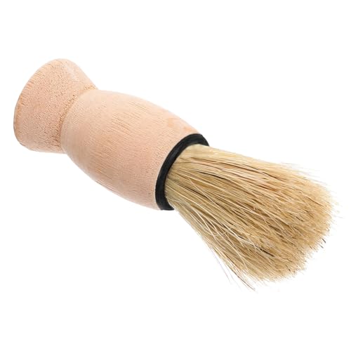 LOORGVEL Herren Bartbürste Vintage Design Praktischer Rasierpinsel mit Haarbesen Funktion Kompakt und Tragbar für Bartpflege Zuhause und Friseursalon Professionelle Männerpflege von LOORGVEL