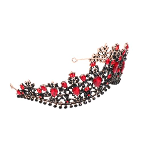 LOORGVEL Hochzeit Tiara Strasssteine Braut Haarschmuck Damen Geburtsfeier Prom Party Zubehör Langlebig Antiallergisch Modisch Passend für Frisuren von LOORGVEL