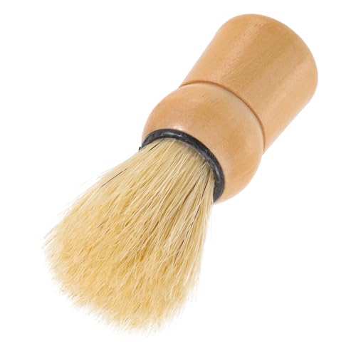 LOORGVEL Holz Bartbürste mit Wildschweinborsten Weiche Männer Bartpflegebürste Porentiefe Reinigung und Haarentfernung Langlebig und Komfortabel für Zuhause Reise und Salongebrauch von LOORGVEL