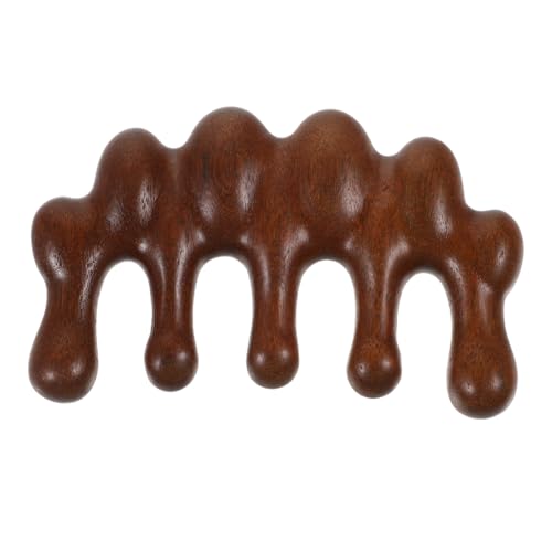 LOORGVEL Holzkamm aus Sandelholz mit Breiten Zähnen Kopfhaut Massagekamm für Männer und Frauen Stimulierende Massage Langlebiges Material für Lockiges und Empfindliches Haar Vielseitig von LOORGVEL