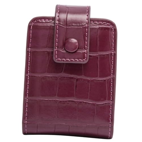 LOORGVEL Kleine Lippenstift Tasche mit Spiegel Mini Make Up Etui Damen Kompakt und Tragbar für Handtasche Lippenstiftetui für Unterwegs Stilvoller Kosmetikbeutel in Mystischem von LOORGVEL