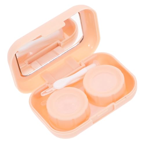 LOORGVEL Kompaktes Kontaktlinsen mit Spiegel Praktischer Aufbewahrung Robust und Langlebig Tragbarer Pocket Lens Holder für Reisen für Frauen und Mädchen von LOORGVEL