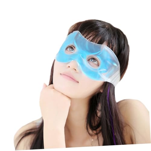 LOORGVEL Kühlende Ice Eye Patch Augenmaske Verstellbar Komfortable Schlafmaske gegen Augenringe und Schwellungen Entspannende Kühlmaske für Bessere Erholung und Trockene Augen von LOORGVEL