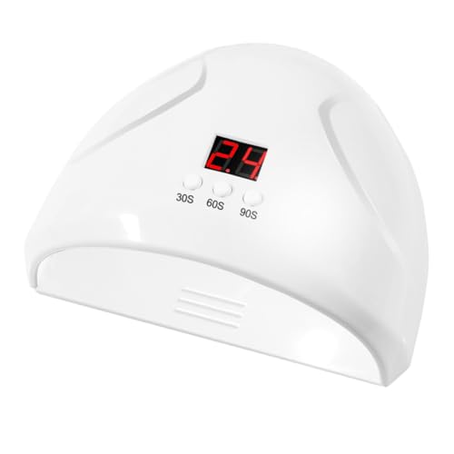 LOORGVEL LED Nageltrockner mit Lampen Intelligenter Sensor Timer Einstellungen Gleichmäßige UV LED Gel Nagellack Härtung Maniküre Pediküre Werkzeug Weiß LOORGVEL LED Nageltrockner mit Lampen Intelligenter Sensor Timer Einstellungen Gleichmäßige UV LED Gel Nagellack Härtung Maniküre Pediküre Werkzeug Weiß von LOORGVEL