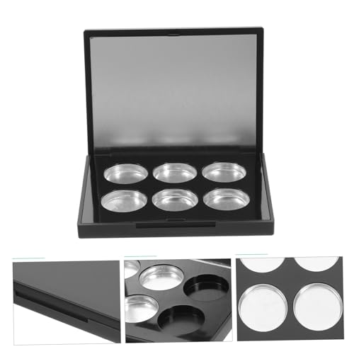 LOORGVEL Leere Lidschattenbox mit Metallpaletten Nachfüllbare Make Up Palette für Lidschatten Highlighter Kompakt Leicht zum Selbermachen und Mitnehmen von LOORGVEL