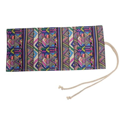 LOORGVEL Leicht Tragbare Leinwand Stifterolle mit Großem Fassungsvermögen Schützend und Praktisch für Künstler und Schüler Mäppchen zur Sicheren Aufbewahrung von Farbstiften und Pinseln von LOORGVEL