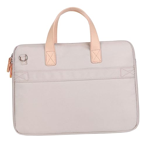 LOORGVEL Leichte Tragbare Laptoptasche mit Doppeltem Reißverschluss Große Kapazität Abnehmbarem Schultergurt Geeignet für Notebook und Tablet Stilvolle Damen Arbeitstasche von LOORGVEL