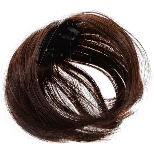 LOORGVEL Leichter Haartopper Clip Dünnes Haar Damen Chemiefaser Haarteil Natürliches Unsichtbares Haarstück zur Weißen Haardeckung Einfach Anzubringen Bequem Vielseitig für Alltag und von LOORGVEL