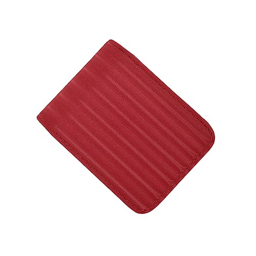 LOORGVEL Lippenstifttasche Für Frauen Mit Spiegel Kleiner Kosmetiktasche Tragbare Lippenstift Organizer Kompakte Handtasche Rote Pu Tasche Für Make up Und Lippenpflege von LOORGVEL