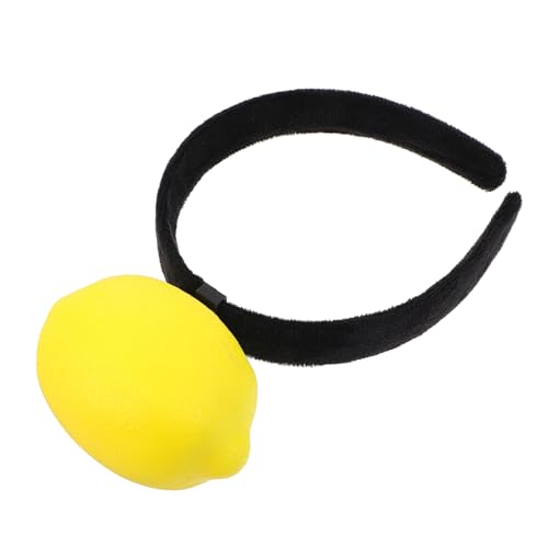 LOORGVEL Lustiger Zitronen haarreif Plüsch Früchte Haarreifen für Party Kostüm Geburtstagsfeier Karneval Fasching Accessoire von LOORGVEL