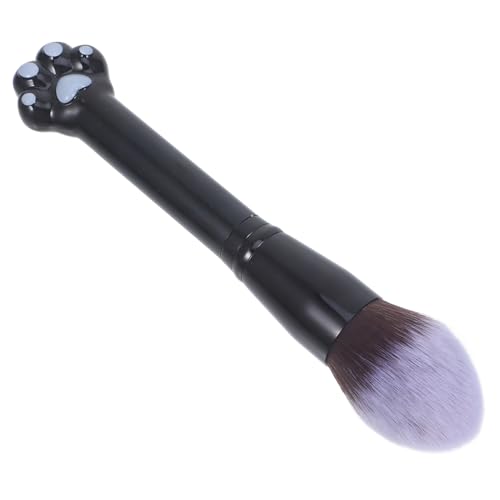 LOORGVEL Make Up Pinsel Katzenpfote Lose Puder Pinsel Foundation Applikator Vielseitiger Schminkpinsel für Frauen Blush Highlighting Kompakt Schwarzer Griff von LOORGVEL