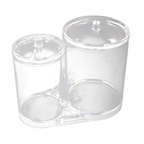 LOORGVEL Makeup Cotton Pad Organizer Box Transparent Acryl mit Deckel Aufbewahrungsbox für Wattestäbchen Wattepads und Kosmetik Leicht Bruchfest Große Kapazität Tragbar für Reise und von LOORGVEL