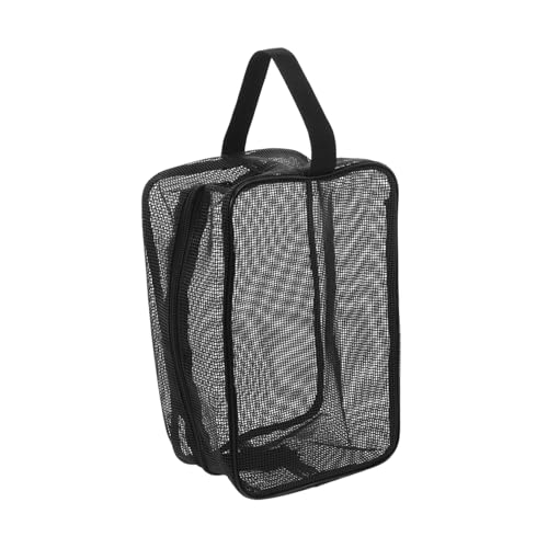 LOORGVEL Mesh Waschbeutel mit Atmungsaktivem Netzgewebe Langlebig und Geruchshemmend Tragbar mit Praktischem Griff als Kulturbeutel für Herren Gym Camping und Reisen von LOORGVEL
