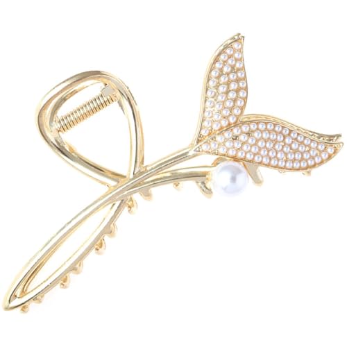 LOORGVEL Metall Haarklammer Damen Rutschfeste Haarklammer Fischschwanz Design Haarschmuck für Frauen Mädchen Teens Leicht und Komfortabel Geeignet für Haarstyling und Dekoration von LOORGVEL