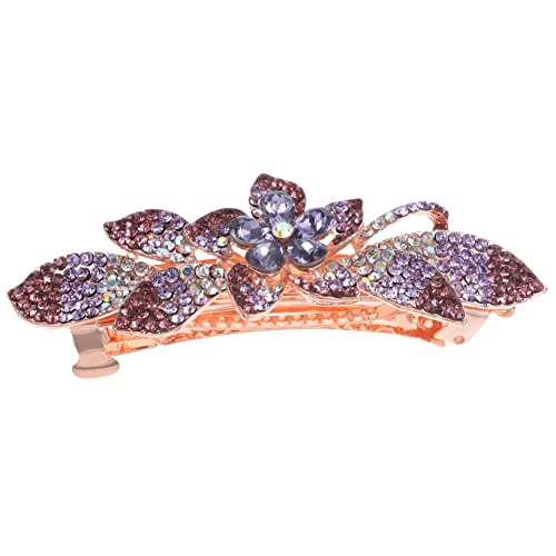LOORGVEL Metall Haarspange mit Funkelnden Strasssteinen Robustes Design für Dickes Haar Modischer Haarschmuck für Damen Vielseitiger Clip für Hochzeit und Alltag Violette Blütenform LOORGVEL Metall Haarspange mit Funkelnden Strasssteinen Robustes Design für Dickes Haar Modischer Haarschmuck für Damen Vielseitiger Clip für Hochzeit und Alltag Violette Blütenform von LOORGVEL