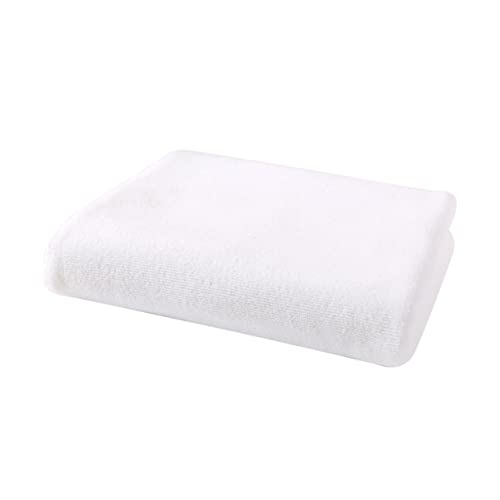 LOORGVEL Mikrofaser Badehandtuch Weiß Schnell Trocknend Leichtes Duschtuch für Strand Schwimmen Camping und Reise Hautfreundlich und Saugstark von LOORGVEL